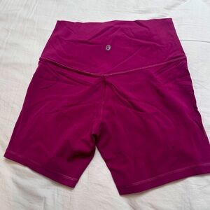 Lululemon Align High-rise shorts 6’’ Size 8 Washed Mauve